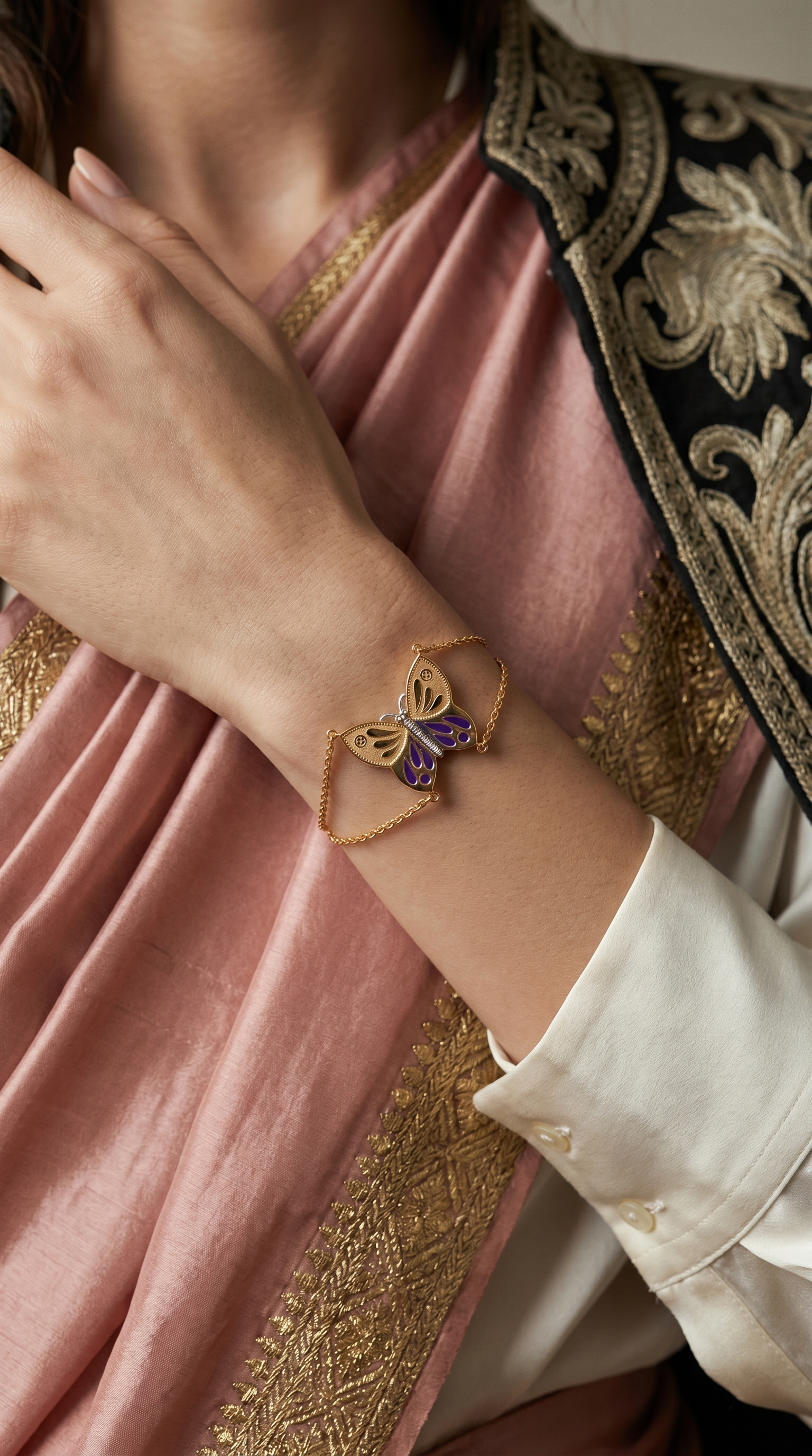 Butterfly Ethereal 18K Gold Bracelet
