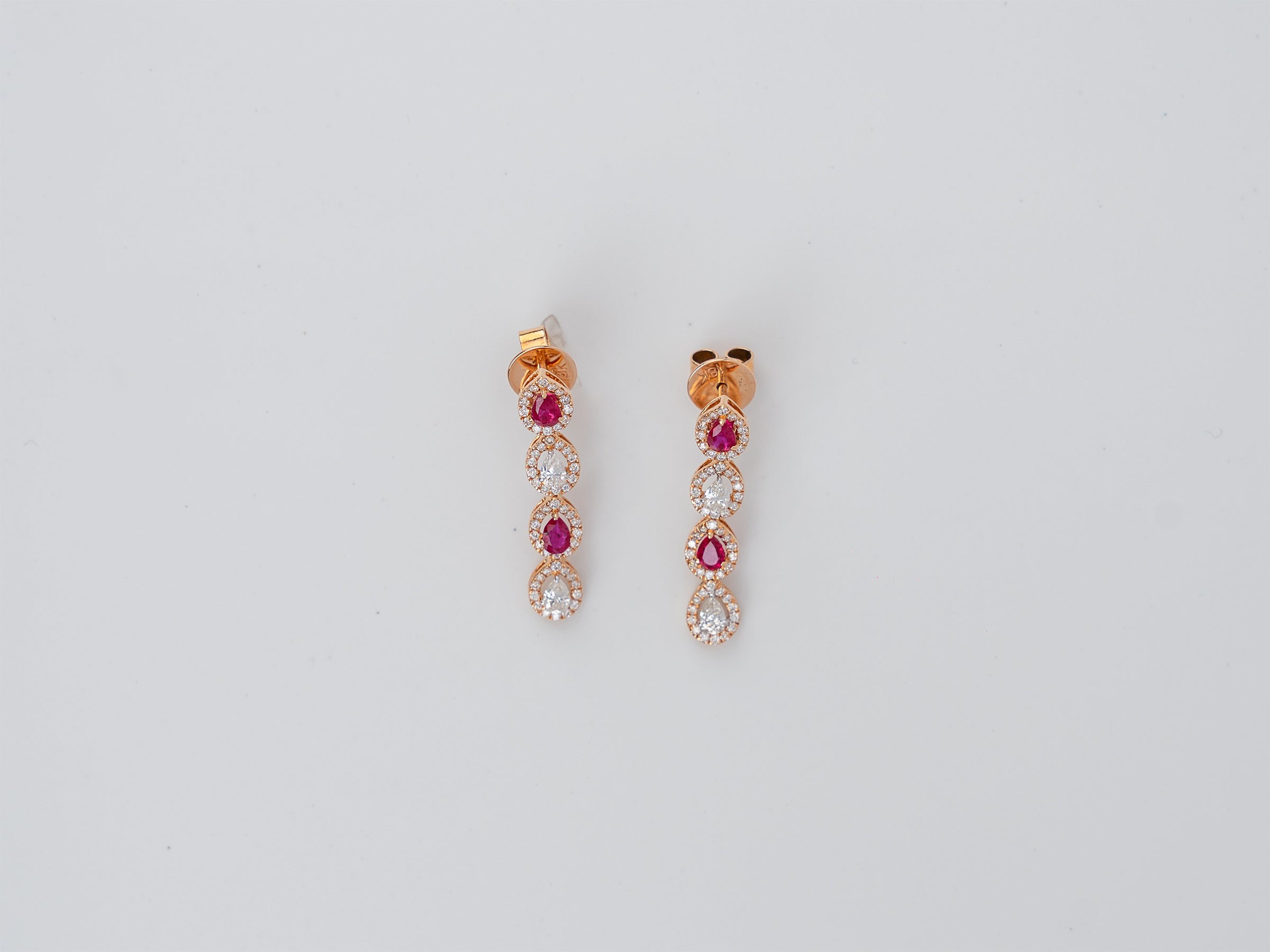 Ruby Meridian 18K Earring