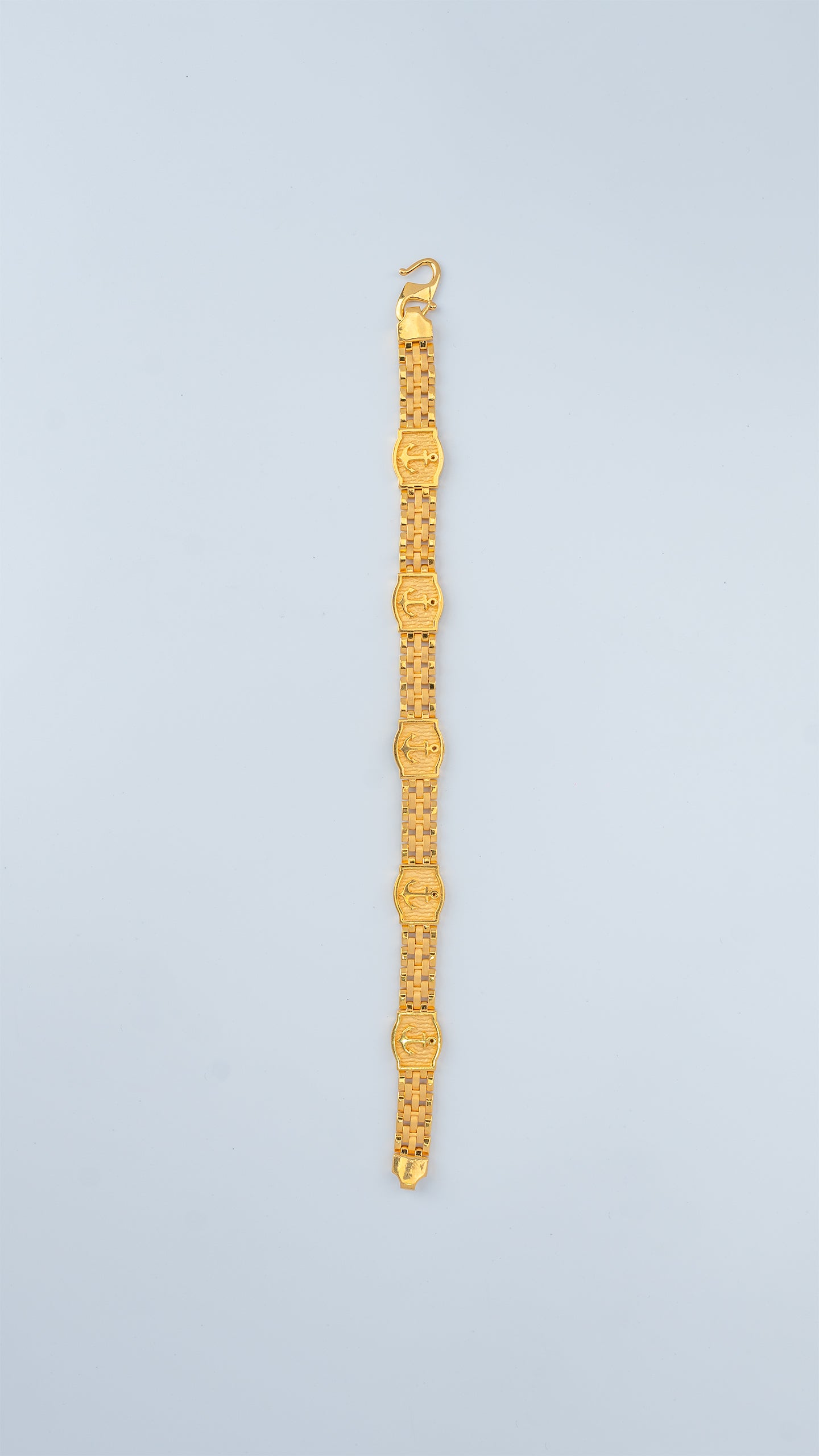 Anchor Dynasty 22K Gold Men's Bracelet