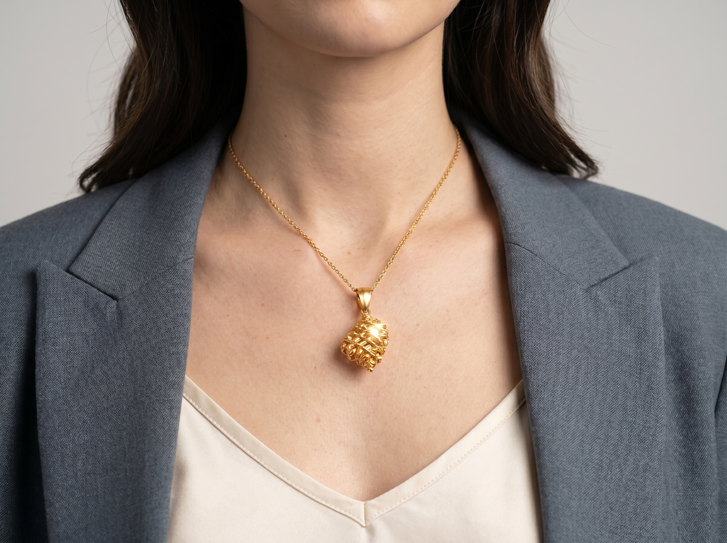Gold Sultan’s Heart 22K Pendant